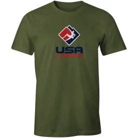 USA Climbing Logo Tee - Men's