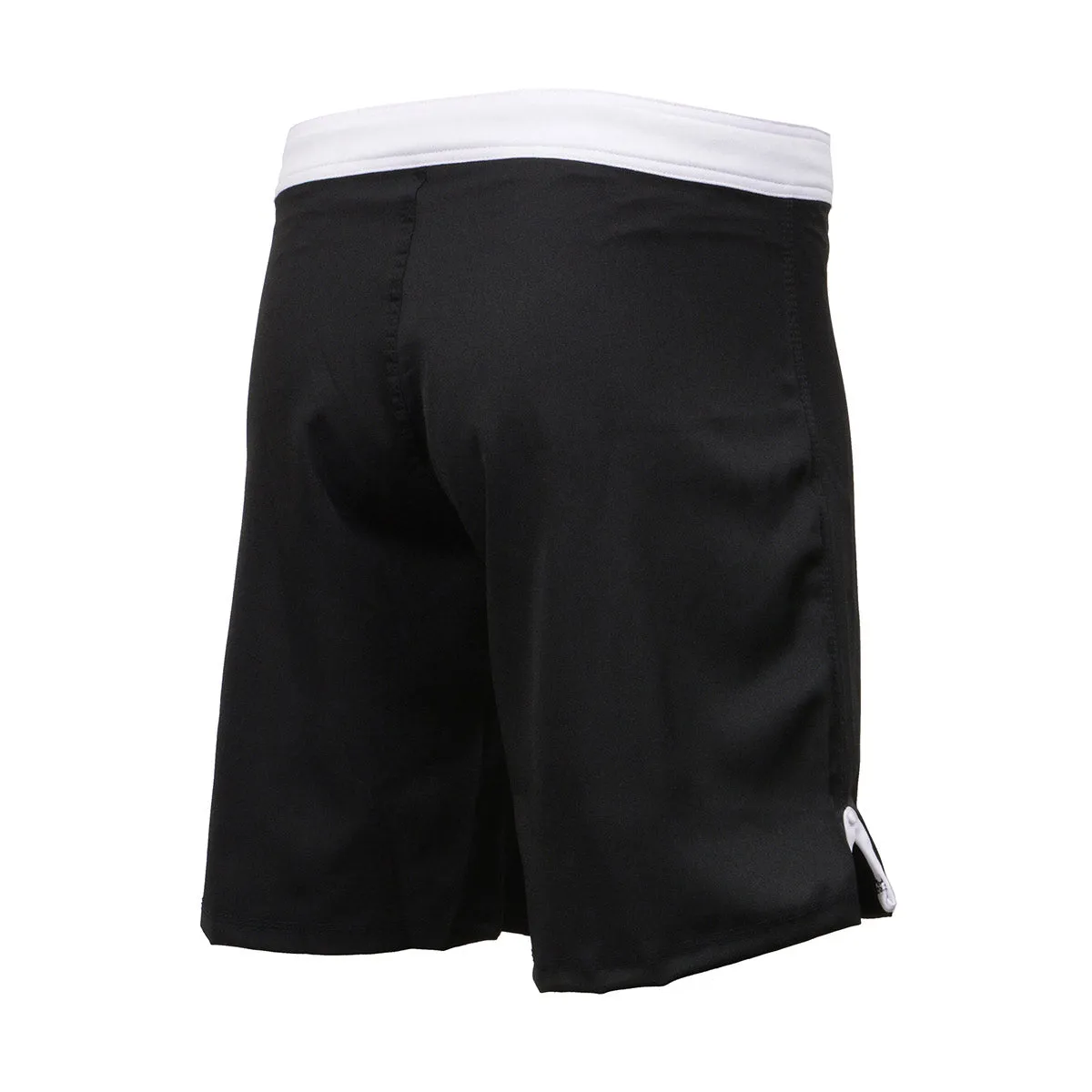 X-Fitness XFM7004 Men's Black and White MMA Fight Shorts - BJJ, No Gi,