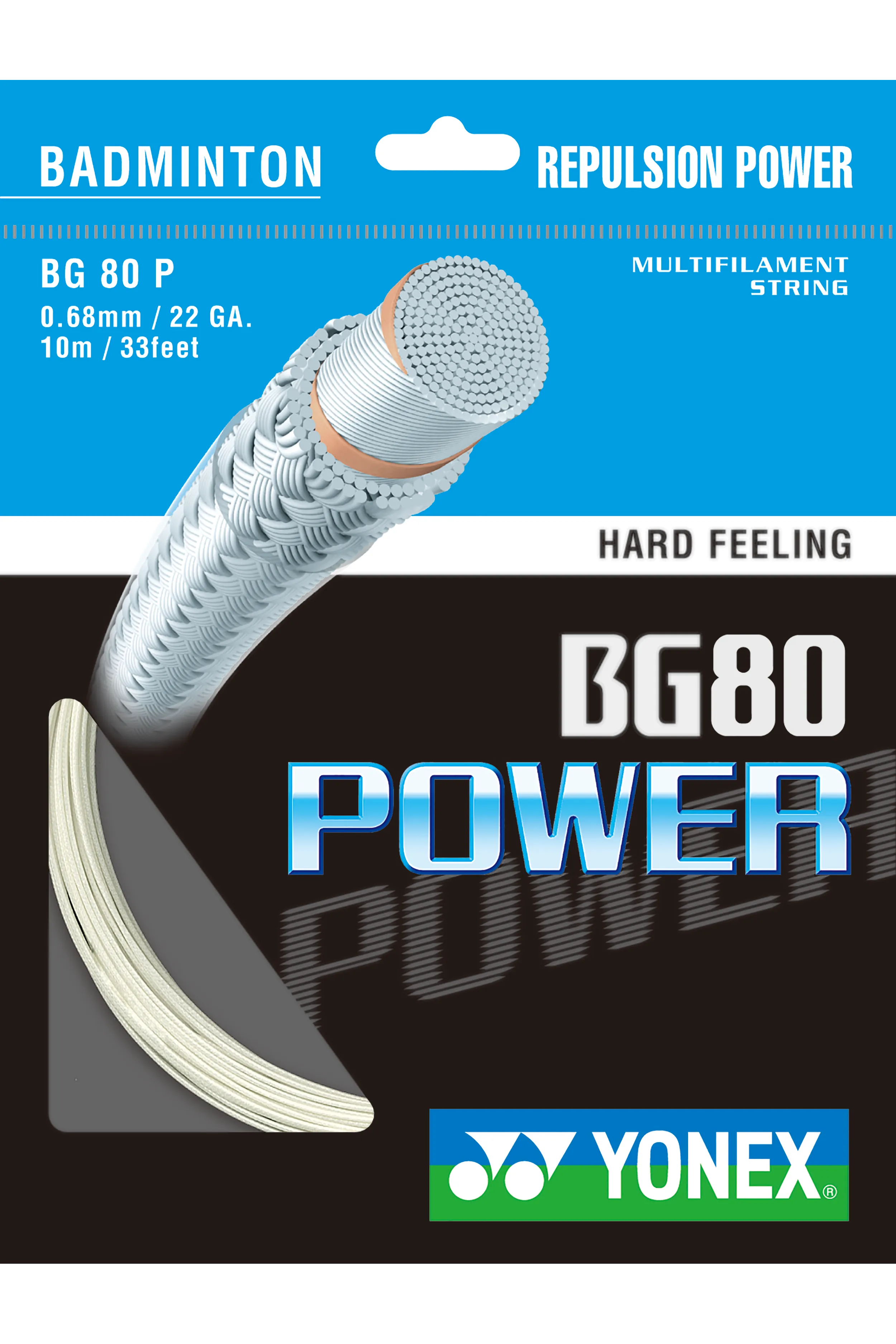 Yonex BG80 Power Badminton String [WHITE]